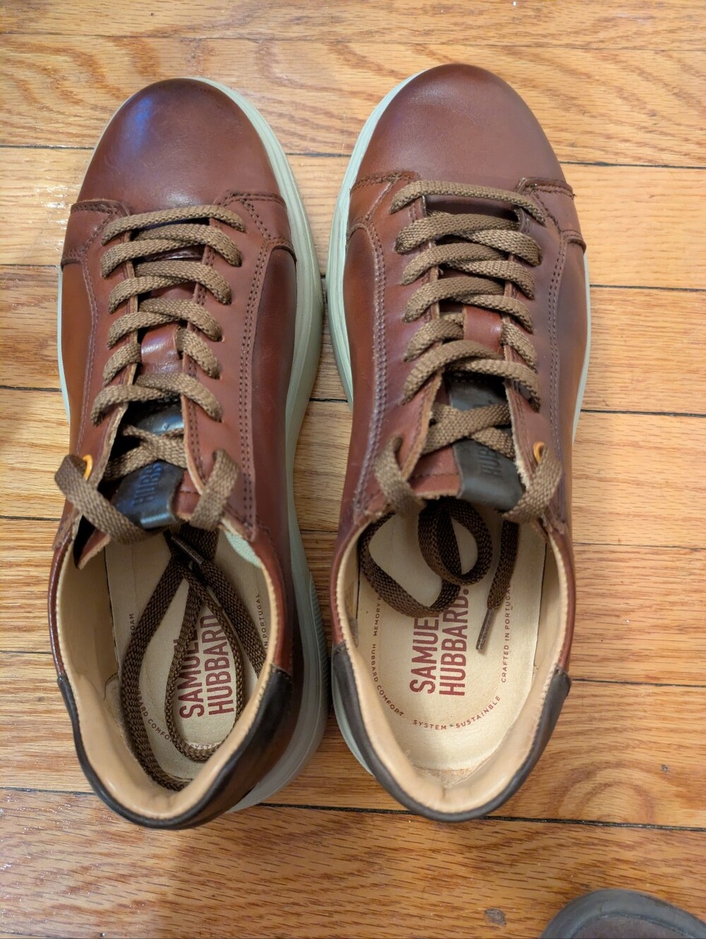 Samuel Hubbard Men’s Brown Leather Sneakers (Sunset 2.0, Size 9)